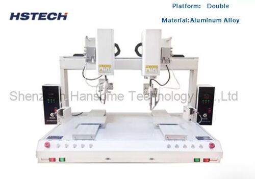 Latest company news about HS-DH800 8 Axis Dual Table Dual Head Robotic Soldering Machine | HSTECH