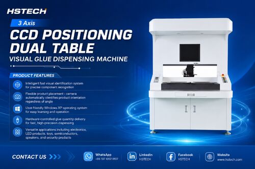 Latest company news about CCD Positioning Dual Table Visual Glue Dispensing Machine for High-Precision Electronics Manufacturing