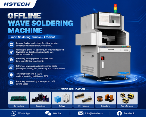 Latest company blogs about HSTECH Offline Selective Wave Soldering Machine | Efficient PCB Soldering Solution