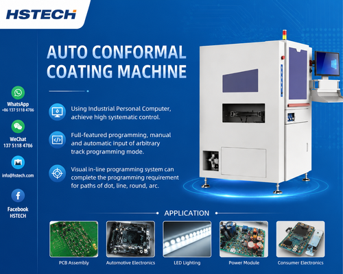 Latest company blogs about Hansome Technology Unveils HS-H2 Automatic Selective Conformal Coating Machine for High-Density PCB Manufacturing
