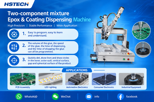 Latest company blogs about HS‑D5331 Table‑Top Dual‑Platform Dispenser — Reliable Automated 2‑Part Epoxy Dispensing for Electronics