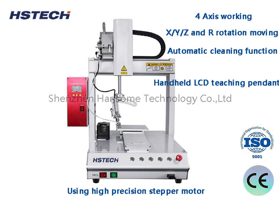 Multi-Directionally Adjusted 4 Axis Automatic Soldering Machine With Rotation