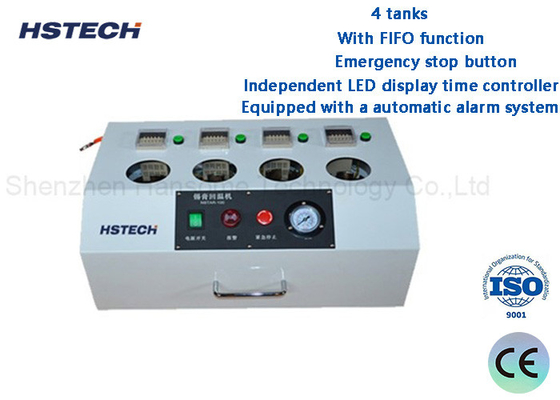 Equipped with a automatic alarm system With FIFO function 4 Tank Solder Paste Warm Up Timing Machine