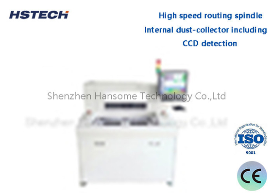 CCD Detection High Speed Routing Spindle Internal Dust-Collector Including PCBA Router Machine