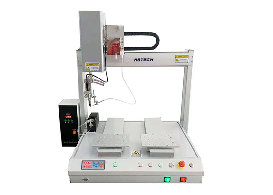 5 Axis Dual Table Robotic Automatic Soldering Machine With Smoke Purification Filter System