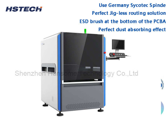 Good price Germany Sycotec Spinde  Perfect Jig-Less Routing Solution Inline PCBA Router Machine online