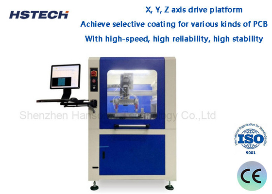 X, Y, Z Axis Drive Platform High-Speed High Reliability High Stability 3Axis Selective Coating Machine