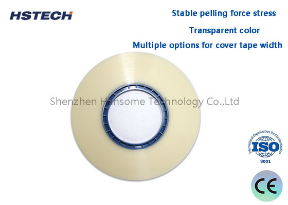 Good price Stable Pelling Force Stress Transparent Color Multiple Options For Cover Tape Width Hot Sealing Cover Tape online