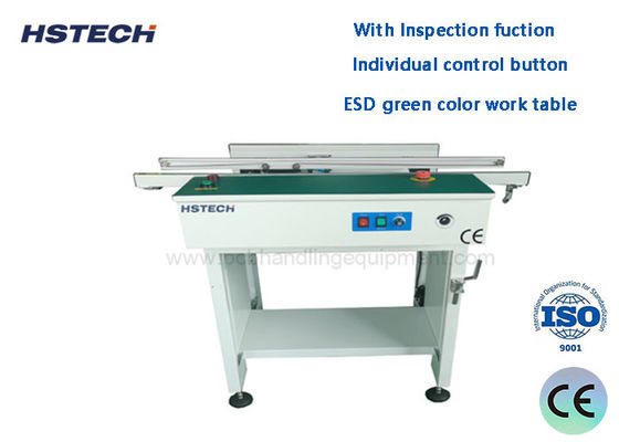 Good price LED Button Manual Hand Crank Width Adjustment ESD Belt PCB Transporting Conveyor online