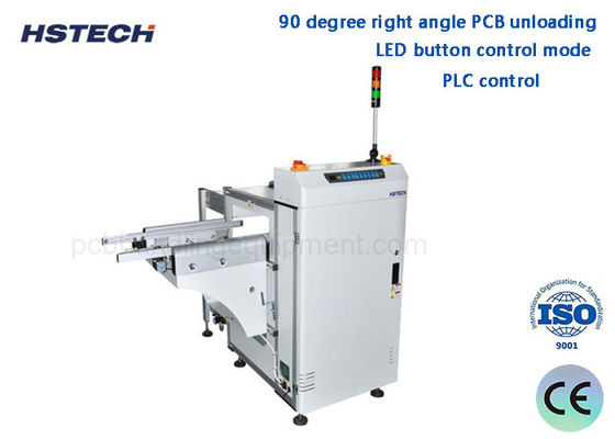 Good price 390mm Width 3 Magazines 20M/Min 90 Degree LED Button Automatic PCB Unloader online