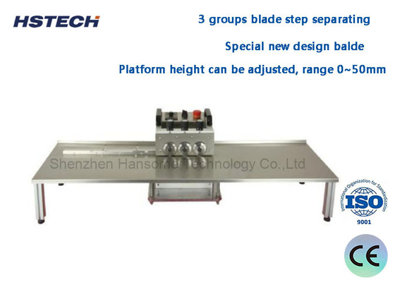 Good price 3 Groups Blade PCB Depanelizer Low Force Stress For LED Strip Light online