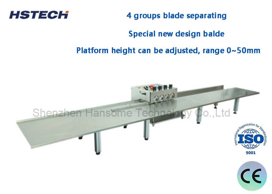 Good price 4 Groups Blade Separating LED Hard Strip PCB Depaneling Equipment Using 1.2 Meter Platform 4 Groups Blade online