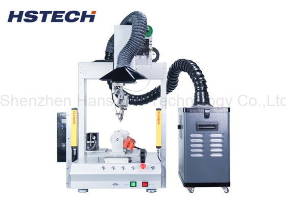 Good price 4 Axis Desktop Auto Soldering Robot With Smog Cleaner Installation online