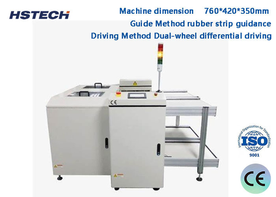 DC24V Chargable 100KG Load Capacity Rubber Strip Automated Guided Vehicles