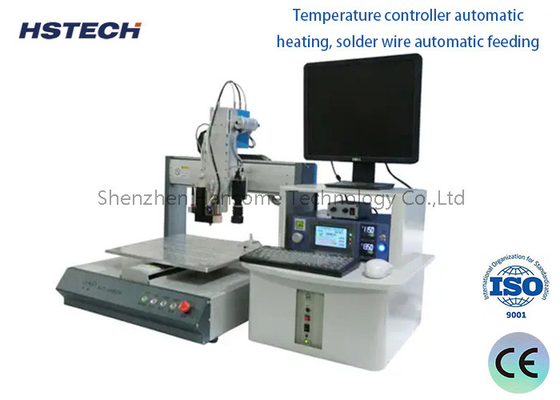 Dual Workbenches Automatic Soldering Machine with Automatic Cleaning Function