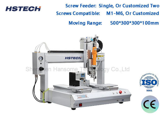 Good price Aluminum Material Desktop Screw Machine 4 Axis Chain Moving Closed Loop Automatic online
