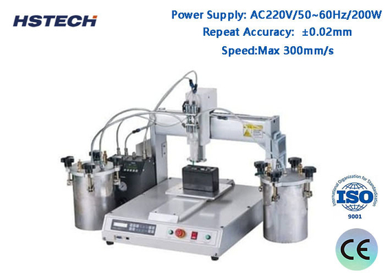 Good price Text Screen LED Bulb Glue Dispenser with 4 Rotary Working Stations for PCB Assembly online