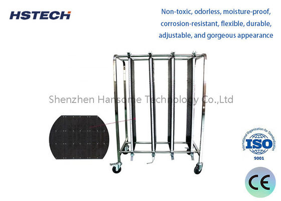 Good price Stainless Steel PCB Board Turnover Cart with ESD Protection for Electronics Industry online