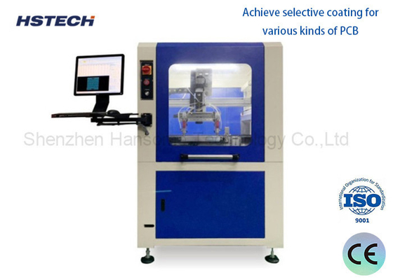 1 Spray And 1 dispensing Valve 3Axis Selective Coating Machine for PCBA SMT Backstage