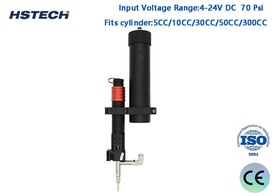 4.8bar Solder Paste Screw Valve with UV-compatible Delrin Fluid Paths