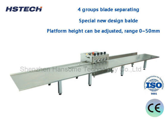 Good price 4 Groups Blade Separating LED Hard Strip PCB Depaneling Equipment Using 1.2 Meter Platform 4 Groups Blade HS-F306 online