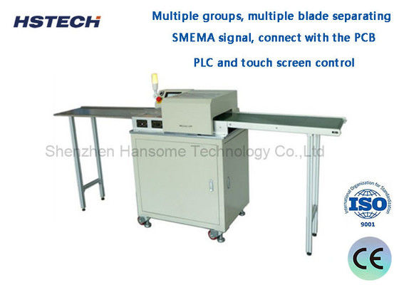 Good price PLC And Touch Screen Control SMEMA Signal Multiple Blade LED Strip Machine Designed For LED Lighting Industry HS-F380 online