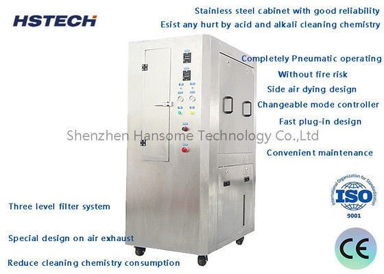 Good price Side Air Dying Design Good Reliability Stainless Steel Cabinet Pneumatic SMT Stencil Cleaner online