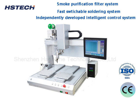 Good price Automatic Soldering Robot with Automatic Cleaning Function Dual Workbenches and 360 Degree Rotation online