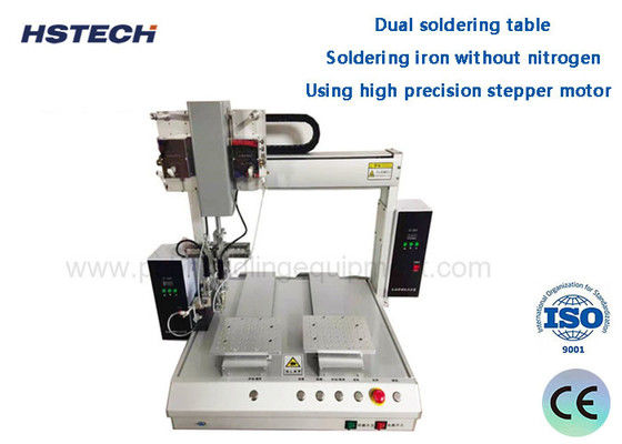 Good price Dual Table 2 Soldering Iron Double Temperature Controller Automatic Solder Robot HS-S331R online