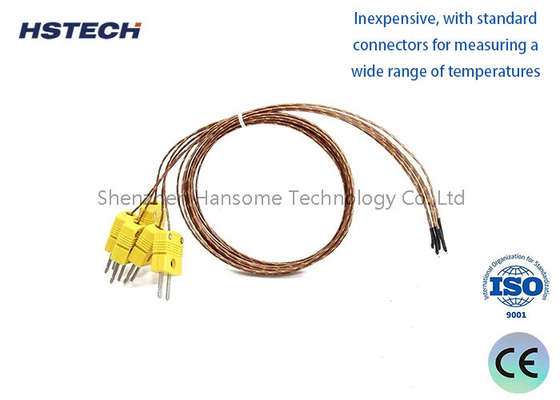 PtRh30-Ptrh6 Thermocouple with Connector, 0-1800°C Use Temp, WRR B, Ceramic/Plastic