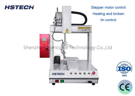 Good price Dual Working Station Robotic Soldering Machine with Smoke Purification Filter System online