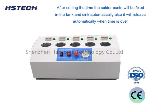 White 5-Tank Solder Paste Warm-up Machine with Automatic Alarm System