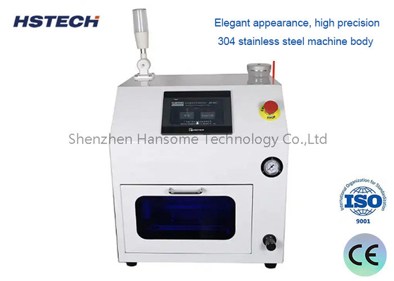 SMT Nozzle Cleaning Equipment HS-800 with PLC Touch Screen and Green Cover