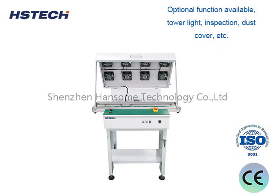 PCB Handling Equipment Stable Stainless Steel Manual Hand Crank Width Adjustable Conveyor