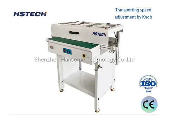 Good price Stainless Steel PCB Transporting Conveyor with Hand Crank Width Adjustment and ESD Flat Belt for SMT Applications online