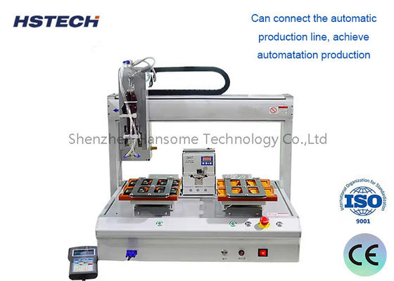 Good price High Precision Automatic Soldering Robot With Dual Soldering Table And Stepper Motor online