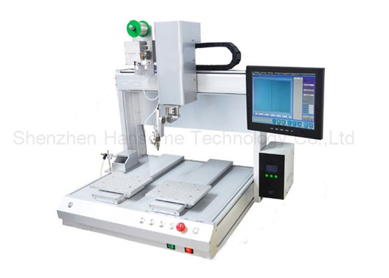 Switching System Auto Soldering Robot Two Workbenches Available With Display