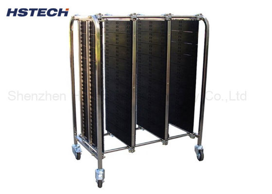 CE PCB Handling Equipment 3 Layers Anti Static 4 Wheels Moving SMT Turnover Cart