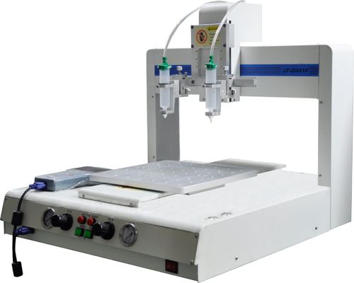 Good price 350W LCD Screen Epoxy Glue Dispenser with ±0.02mm Repeat Accuracy and 4 Axis Control online