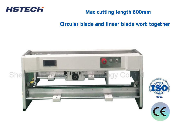 Light Curtain Induction PCB Depaneling Machine 600mm Cuttling Length CAB Blade Moving PCB Separator