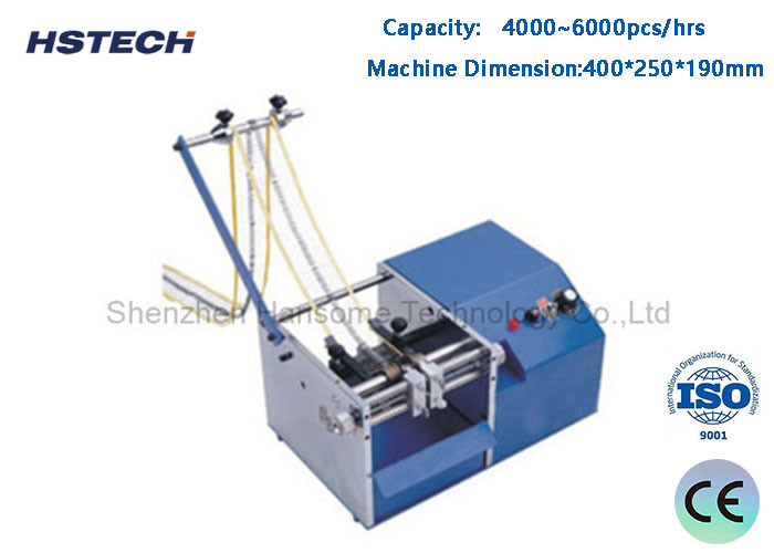 4000~6000 Pcs / Hour Tape Package Axial Components Lead Forming Machine