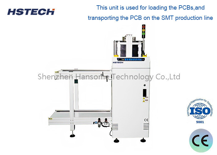 SMEMA Interface PCB Handling Equipment in White Colour with 2 Pcs Exhaust Port