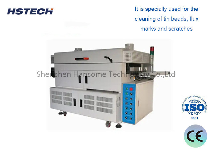 Efficient Single Side PCBA Cleaning Equipment with Adhesive Roller and Disc Brush
