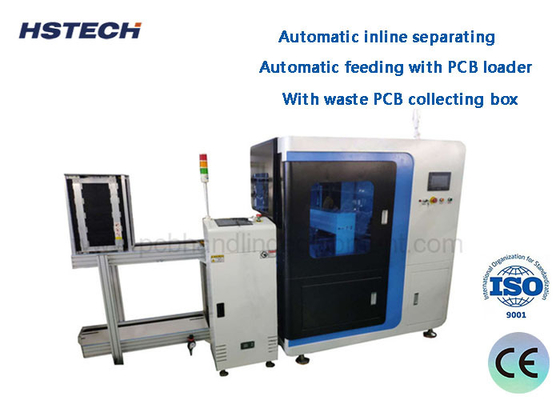 Good price Automatic Inline Separating 1.1KW Circular Blade Inline Vcut PCB Depaneling Machine With Waste PCB Collecting Box online