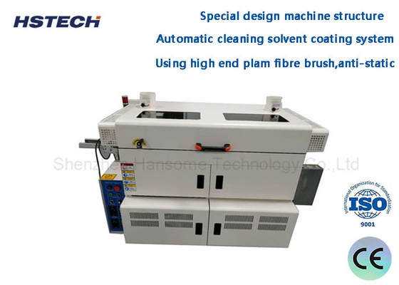 Good price Single Side PCB Surface Cleaning Equipment Adhesive Roller Disc Brush PCB Surface Dust Cleaner online