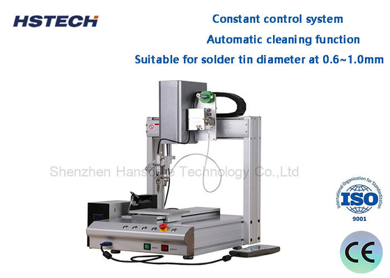 Good price PCB Robot Soldering Machine Single Bed 0.8mm Solder Tip Manual Programming online