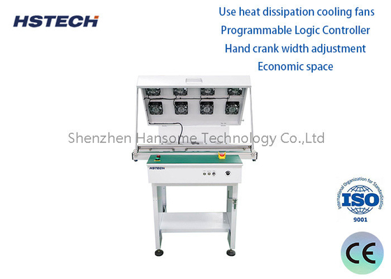 Good price ESD Flat Belt LED button control,PCB Handling Conveyor with SMEMA online