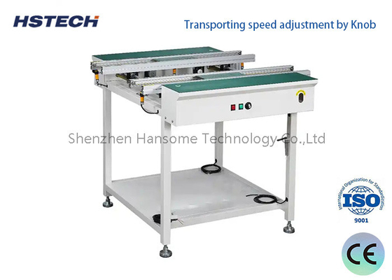 Good price Stable Stainless Steel Manual Hand Crank Width Adjustable PCB Transporting Conveyor online