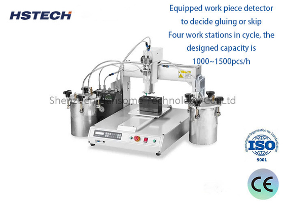 Good price Industrial PLC LED Bulb Glue Dispenser,Work Piece Detector,50mm Z-axis Travel,200W Power,0.4~0.6Mpa Air online