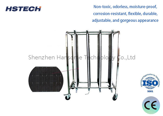 Good price Stainless Steel PCB Board Turnover Cart with ESD Protection for Electronics Industry online